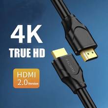 4K HDMI кабель 2,0 штекер-штекер 48 Гбит/с цифровой кабель для Xiaomi Mi Box PS5 PS4 проектор HDTV HDMI 1 м 2 м 3 м 5 м 10 м 15 м 20 м 30 м 2022 - купить недорого
