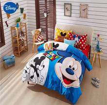 Conjunto de roupas de cama frozen, conjunto com desenhos mickey mouse da disney para crianças 2024 - compre barato