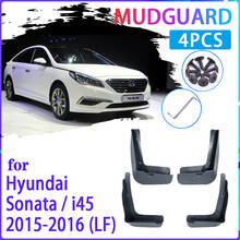 Para-lamas do carro 4 unidades, para hyundai sonata eco se 2015 ~ 2016 i45 lf guarda-lamas fender acessórios para automóveis 2024 - compre barato