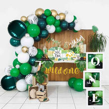 CYUAN Wild One Birthday Party Balloon Jungle Safari Party Forest Decoration Kids First 1st Birthday Safari Jungle Party Supplies 2024 - buy cheap