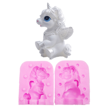 3D Zodiac Pony Horse Handmade Soap Candle Mold Fondant Silicone Resin Chocolate Molds Cake Decorating Tools FM914 2024 - buy cheap