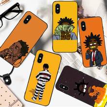 American rapper Kodak Black Phone Case for iPhone 11 12 pro XS MAX 8 7 6 6S Plus X 5S SE 2020 XR 2024 - buy cheap