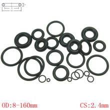 CS 2.4mm OD8-160mm NBR Rubber O Ring O-Ring Oil Sealing Gasket Automobile Sealing 2024 - buy cheap