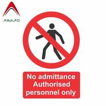 Aliauto Funny Car Sticker No Admittance Authorised Personnel Only Accessories PVC Decal for Saab Renault Symbol W211,20cm*13cm 2024 - buy cheap