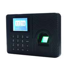 Биометрическая машина для регистрации паролей с 2,4 дюймовым ЖК-экраном для сотрудников время управления Часы посещаемости 2024 - купить недорого