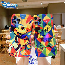 DISNEY 2021 Mickey Silicone Case for IPhone 11 Pro Xs Max FOR IPhone 12 12PRO 12PROMAX Official Liquid Silicon 360 Full Cover 2024 - buy cheap