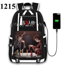 Anime Identity V Jack Game USB Port Backpack School Book Students Outdoor Shoulder Bag Rucksack Cosplay 2024 - buy cheap