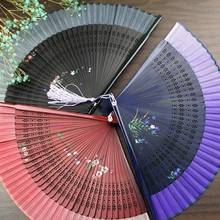 Hand painted folding fan * wedding folding fan * high grade silk female fan * Chinese style gift fan * carving craft fan* 2024 - buy cheap