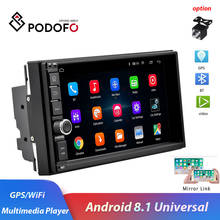 Podofo 2 din Android Car Radio WIFI GPS Car Multimedia Player 2 DIN Radio for VW Volkswagen Nissan Toyota Kia Hyundai autoradio 2024 - buy cheap