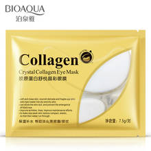 BIOAQUA Crystal Collagen Eye Mask Remove Dark Circles Moisturizing Patches for Eye Skin Care Forehead Nasolabial Anti-Wrinkle 2024 - buy cheap