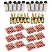 80PCS CO2 Mig  Welding Torch Air-Cooled 15AK Contact Type Soldering Tip Gas Nozzle Welding Machine Accessories 0.8mm 2024 - buy cheap