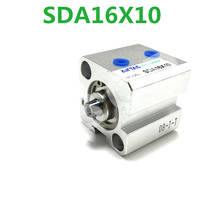 SDA16X5 SDA16X10 SDA16X15 SDA16X20 SDA16X25 SDA16X30 SDA16X35 SDA16X15B FSQD AIRTAC Пневматический Компактный цилиндр SDA SDA16 Series 2024 - купить недорого