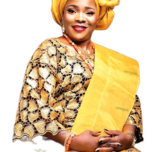 Tela de encaje africano para mujer, tejido de Organza cortado a mano con secuencia, diseño clásico de lentejuelas nigerianas de alta calidad, 2020 2024 - compra barato