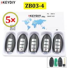 5pcs/lot KD Smart Key Remote ZB03-4 for KD-X2 Car Key Remote Replacement Fit More than 2000 Models 2024 - buy cheap