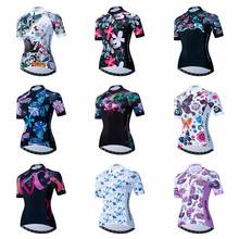 Weimostar-Camiseta de ciclismo para mujer, camiseta transpirable de secado rápido, ropa de ciclismo de descenso, Tops de verano 2024 - compra barato