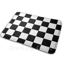 Colcha con bandera a cuadros del ganador del coche de carreras, funda nórdica para teléfono, alfombrilla suave antideslizante, alfombra, cojín a cuadros 2024 - compra barato