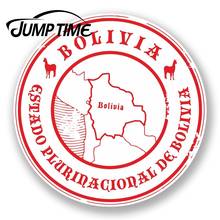 Jump Time for boliviano-pegatina de vinilo para ordenador portátil, mapa de equipaje de viaje, bandera, calcomanía para parabrisas trasero, accesorios impermeables para coche 2024 - compra barato