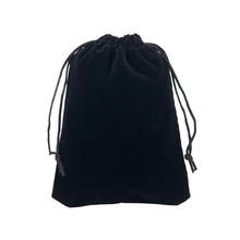 Frete grátis 100 ver 10x15cm preto joias varejo veludo sacos e bolsas para embalar presente 2024 - compre barato