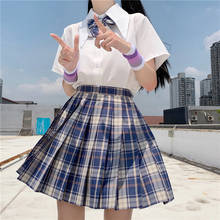 Blusas blancas de manga corta para mujer, camisa básica informal Popular de estilo japonés Simple, estilo Harajuku, JK 2024 - compra barato