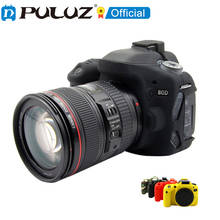 PULUZ-funda protectora de silicona suave para Canon EOS 1300D 1500D 77D 800D 80D 6D, 5D Mark IV, 5D3 650D 700D 2024 - compra barato