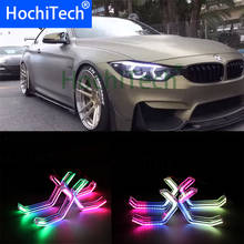 RGBW Multi color ICONIC M4 Style Crystal Angel Eyes Kit day light DRL for BMW 2 series M235i 220i 228i 218i M240i 230i 225i 2024 - buy cheap