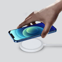 For iPhone 12 Pro Max 15W Magnetic Wireless Charger Universal Fast 15W Wireless Magnetic Phone Charging Pad For iPhone 12 Mini 2024 - buy cheap