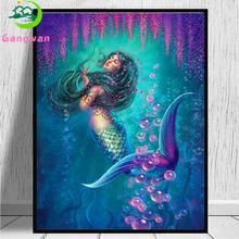 Mermaid seabed 5D Diamond Painting Cross Stitch Full Drill Square round Diamond Embroidery Decoration For Home Gift hobby puzzle 2024 - buy cheap