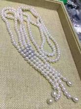 gorgeous new design natural round pearl necklace 925s 2024 - buy cheap