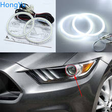 Lâmpadas diurnas drl para ford mustang 2015, 2016, smd, led, óculos de anjo, iluminação ultra brilhante, luzes diurnas 2024 - compre barato