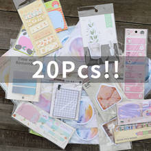 20Pcs/Pack Cute Memo Pad Sticker Kawaii N Times Paper Sticky Decal Sticky Notes Diary Planner Scrapbooking Diy Bookmark Notepad 2024 - buy cheap