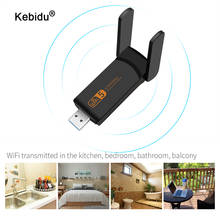 Kebidu-adaptador wi-fi, usb 3.0, 1900mbps, 2.4ghz, 5.0ghz, placa de rede externa sem fio, banda dupla, receptor wifi, para desktop 2024 - compre barato