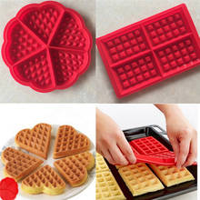 Fabricante de waffle de alta qualidade para crianças molde de bolo de silicone molde de waffle bakeware de silicone conjunto de molde de cozimento de silicone antiaderente 2024 - compre barato