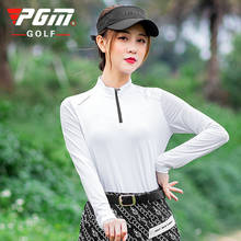Camiseta de Golf de manga larga para mujer, ropa de protección solar, Tops deportivos de seda fría 2024 - compra barato