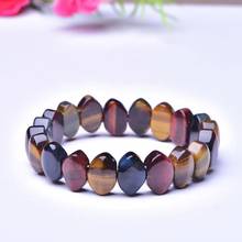 Pulsera de cristal con forma de ojo de cristal para hombre y mujer, brazalete de mano, joyería, Color Natural 2024 - compra barato