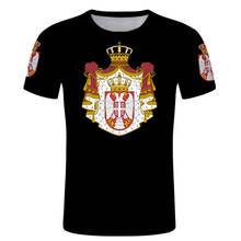 Camiseta deportiva personalizada de SERBIA para hombre, ropa con estampado de Srpski DIY, personalizada, nombre del país, número, Logo, Topp 2024 - compra barato