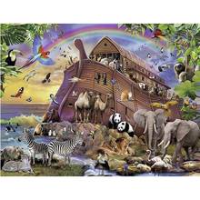 5D DIY Diamond Painting Full Drill Animals and Boats Cross Stitch Rhinestone Mosaic Diamond Embroidery Home Decor Gift 2024 - buy cheap