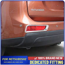 Auto Parts For Mitsubishi Outlander 2013 2014 2015 Rear Fog Lamp Cover Trim ABS Chrome Tail Back Foglight Frame Protector 2024 - buy cheap