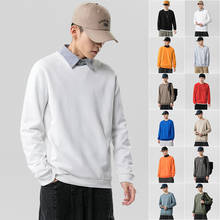 Privathinker, Осенние одноцветные мужские тонкие толстовки 2020, японские мужские пуловеры с длинным рукавом, 12 цветов, мужские повседневные толстовки с капюшоном, топы 2024 - купить недорого