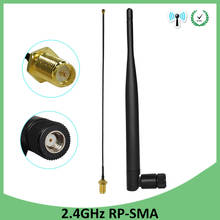 GRANDWISDOM 1pcs 2.4g antenna 5dbi sma female wlan wifi 2.4ghz antene IPX ipex 1 SMA male pigtail Extension Cable module antena 2024 - buy cheap