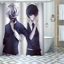 Custom Tokyo Ghoul Shower Curtains Waterproof Fabric Cloth Bathroom Decoration Supply Washable Bath Room Curtain 2024 - buy cheap