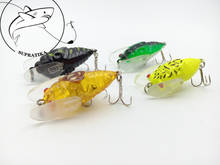 4pcs Cicada Bait Fishing Lure Isca Artificial Sea Fishing Bait 6g/40mm Popper Floating Topwater Wobblers Insect For Lake River 2024 - buy cheap