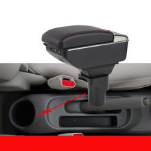 Turnable CAR ARMREST For NISSAN MARCH MICRA K13 MK4 IV (2010-2017) Storage box Arm rest with cup holder ashtray Console box 2024 - buy cheap