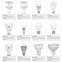 Milight 2.4g lâmpada led dupla branca/cct/rgb/rgbw/rgb + cct luz led inteligente iboxer 4w 5w 6w 9w 12w gu10 e27 e14 blub inteligente 2024 - compre barato