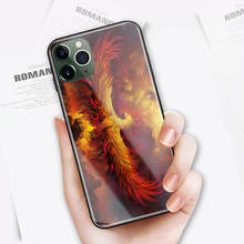 Phoenix fantasy bird-funda de silicona para iphone, carcasa de cristal suave DIY para iphone 6, 6s, 7, 8 plus, X, XR, XS Max, 11, 12, 13 pro max 2024 - compra barato