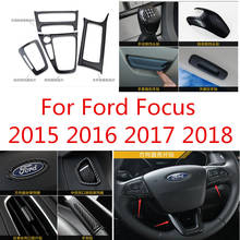 Embellecedor Interior de lentejuelas de fibra de carbono Abs de alta calidad, embellecedor de salpicadero para Ford Focus 2015, 2016, 2017, 2018, accesorios para coche 2024 - compra barato