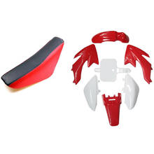 Plastics Fender & Stickers & Red Seat for Honda CRF50 110Cc 125Cc Pit Dirt Bike 2024 - buy cheap