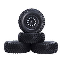 4PCS 1/10 RC Rock Crawler Tires OD100mm Tyre 12mm Hex Plastic 1.9inch Beadlock Wheels for 1:10 Scale Truck CC01 D90 D110 TF2 Car 2024 - buy cheap