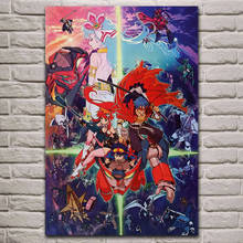 Quadro modular de impressões, pôster estilo nórdico, anime japonês, tengen, toppa, gurren, lagann, pintura em tela, arte de parede, decoração de casa e quarto 2024 - compre barato