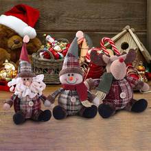 Navidad Санта снеговик олень Рождественский подарок кукла Детский новогодний подарок Домашнее украшение Рождественские украшения для дома 2024 - купить недорого
