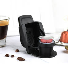 Adaptador da cápsula para a vagem reusável compatível de aço inoxidável do coffeeware de nespresso com dolce gusto para as peças da máquina de café 2024 - compre barato